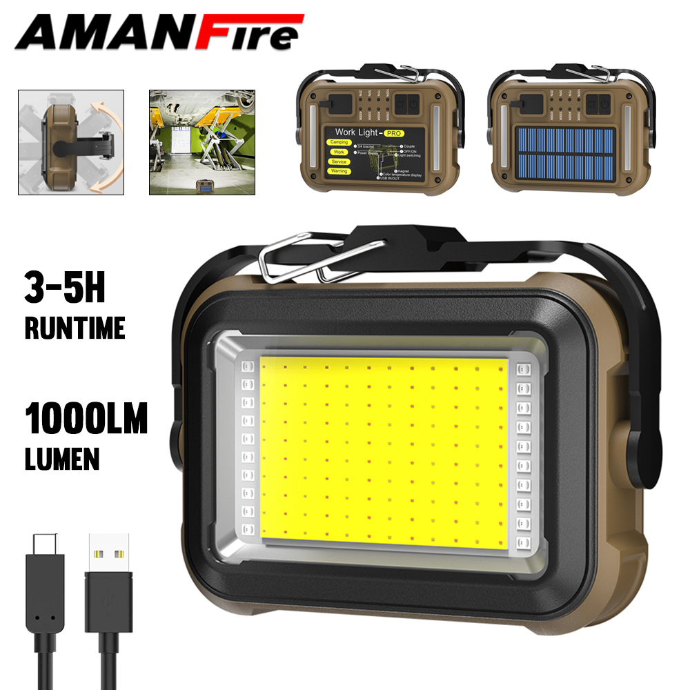 Renewable Energy Kits - Amanfire TZD-03 Lampada da lavoro 1000LM