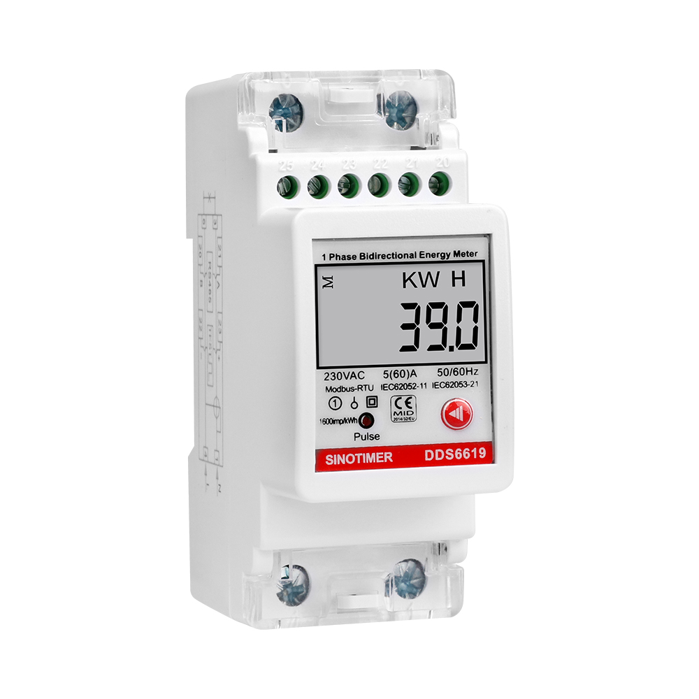 Energy Meter Bidirectional - DDS6619-039 Contatore di energia monofase multifunzione