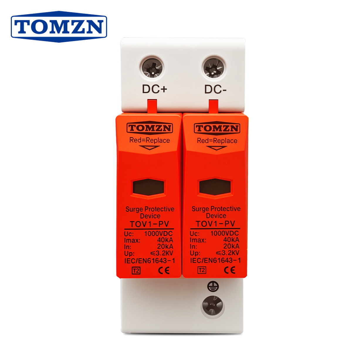 Ac Surge Protector - TOMZN DC SPD 1000V 20KA~40KA Dispositivo