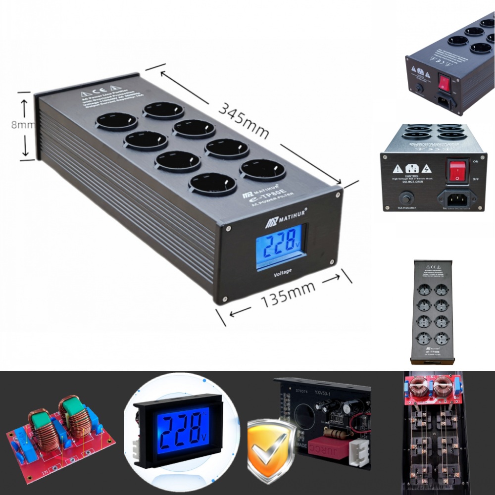 MATIHUR e-TP80 Rumore audio Fi - Ac Surge Protector recensione e prezzo