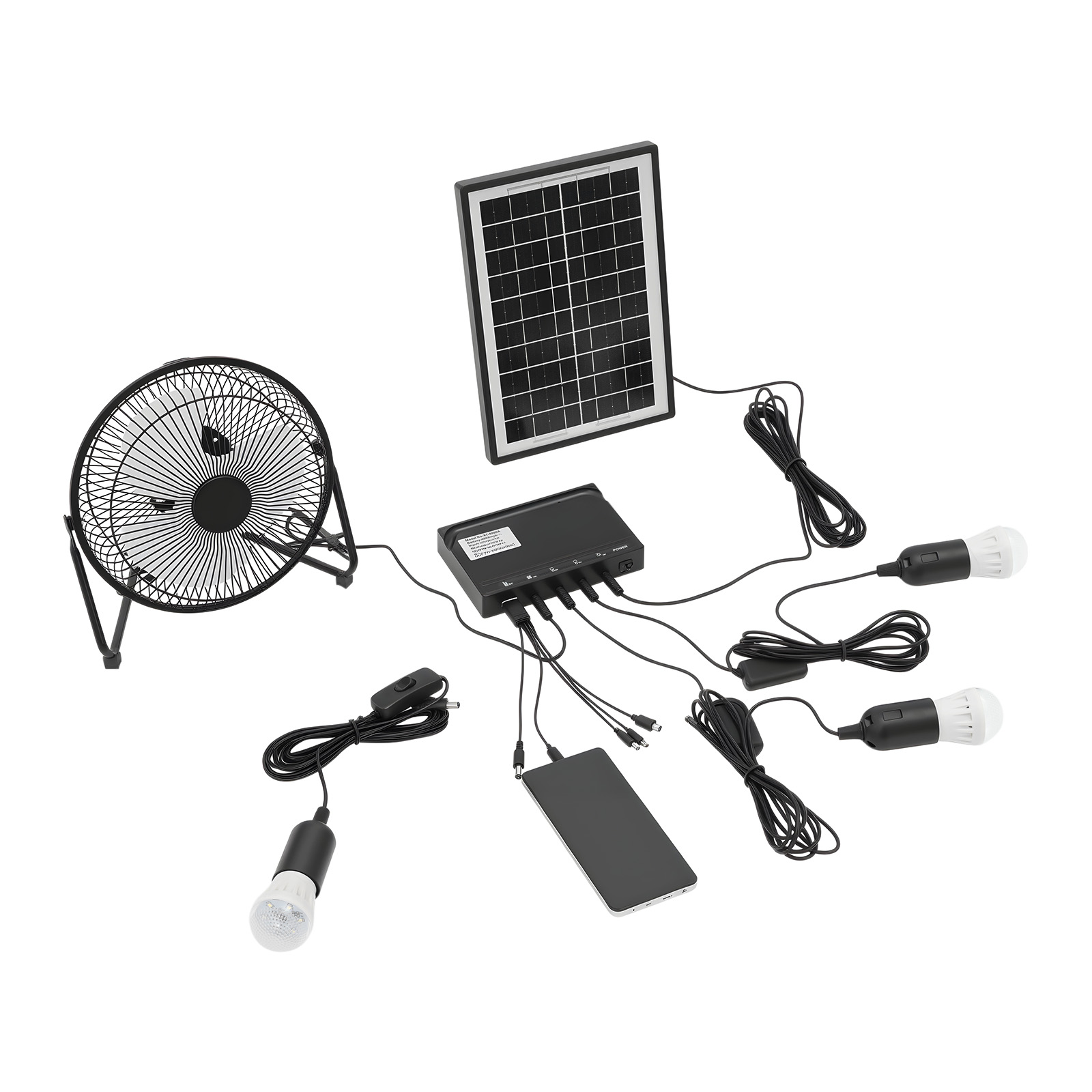 Kit ventilatore e lampada sola - Renewable Energy Kits recensione e prezzo